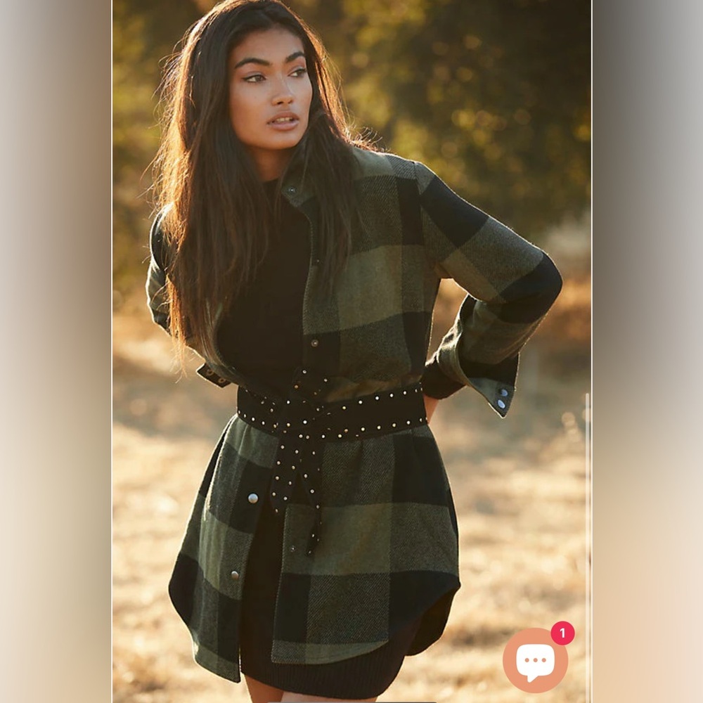 Steve Madden Olive and Black Checkered Shaffer